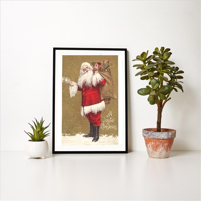 Old-Fashioned Santa Claus Vintage Image, Merry Christmas & Seasons