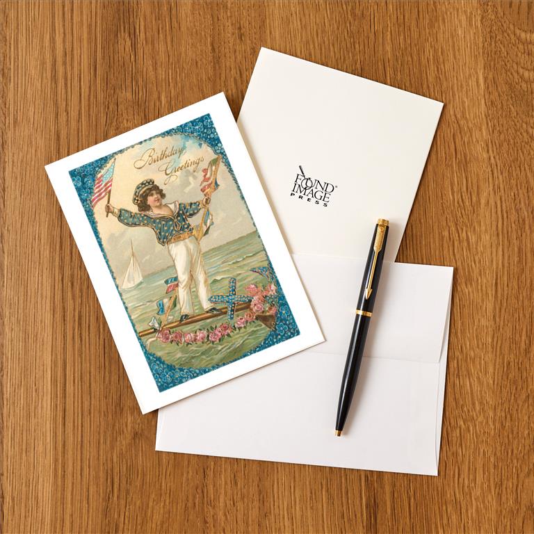 Birthday/Blank Greeting Card For Him/Her - Male/Female - Seaside Scene - Artistic Coastal Design - General Card Suitable For Any Occasion - Made In The UK - Eco-Friendly - View #3