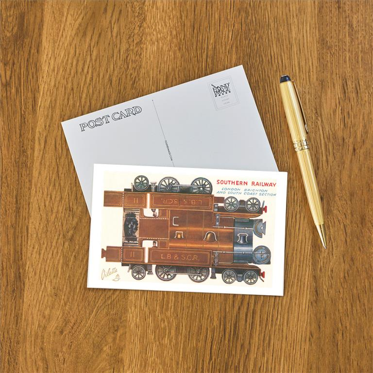 Cut-out Model of Locomotive Vintage Image, Railroad RR-125 – Found ...