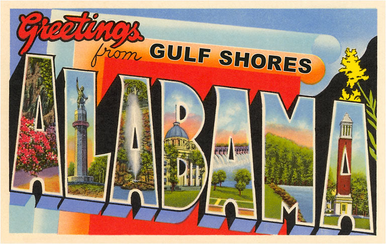 Dear Mapper Vintage Alabama Postcards - 20 Pack US Landscape Greeting Cards For Mailing & Decor - View #9