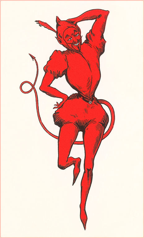 vintage demon illustration