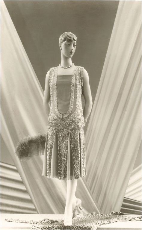 20s dress vintage Paper Fondant Silk Dress main image 0